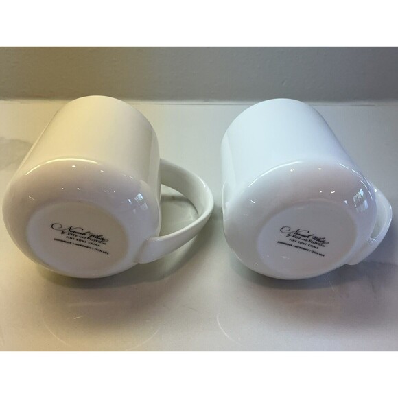 Nevaeh White By Fitz And Floyd Fine Bone China Mugs - Picture 3 of 3